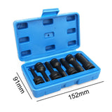 Maxbell 7Pcs Damaged Screw Extractor Square Handle Easy Out Steel Bolt Extractor Set