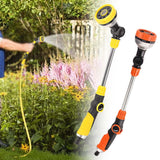 Maxbell Maxbell Long Hose Nozzle Sprayer Farm Lawn Porch Yard Flower Bed Ball Valves 18.70'' yellow