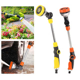 Maxbell Maxbell Long Hose Nozzle Sprayer Farm Lawn Porch Yard Flower Bed Ball Valves 18.70'' yellow