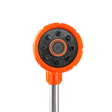 Maxbell Long Hose Nozzle Sprayer Farm Lawn Porch Yard Flower Bed Ball Valves 18.70'' orange