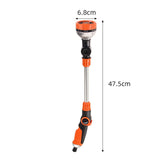 Maxbell Long Hose Nozzle Sprayer Farm Lawn Porch Yard Flower Bed Ball Valves 18.70'' orange