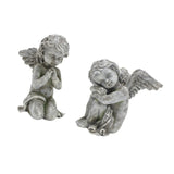Maxbell 2Pcs Angel Statues Collection Hotel Festival Fireplace Entry Angel Figurines