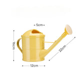Maxbell Watering Can 1.5L Jar Portable Practical Watering Pot for Lawn Patio Outdoor Yellow
