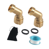 Maxbell 45 Degree Garden Hose Elbow Easily Install 2 Pack for Farmhouse Outdoor Lawn