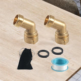 Maxbell 45 Degree Garden Hose Elbow Easily Install 2 Pack for Farmhouse Outdoor Lawn