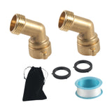 Maxbell 45 Degree Garden Hose Elbow Easily Install 2 Pack for Farmhouse Outdoor Lawn