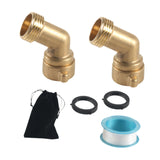 Maxbell 45 Degree Garden Hose Elbow Easily Install 2 Pack for Farmhouse Outdoor Lawn