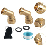 Maxbell 45 Degree Garden Hose Elbow Easily Install 2 Pack for Farmhouse Outdoor Lawn