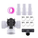 Maxbell Pool 3 Ways Diverter Valve Set 1.5" Easy Installation Universal Hose Adapter