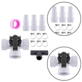 Maxbell Pool 3 Ways Diverter Valve Set 1.5" Easy Installation Universal Hose Adapter