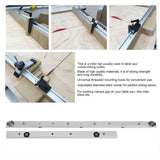 Maxbell Miter Bar Slider 450mm Easy to Use Rail Miter Bar Sturdy Table Saw Gauge Rod