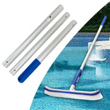 Maxbell Aluminum Telescopic Pool Pole Sturdy Generic for Pool Netting Extension Pole 3 Section 110cm