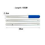 Maxbell Aluminum Telescopic Pool Pole Sturdy Generic for Pool Netting Extension Pole 3 Section 110cm