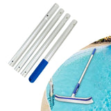 Maxbell Aluminum Telescopic Pool Pole Sturdy Generic for Pool Netting Extension Pole 4 Section 140cm