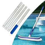 Maxbell Aluminum Telescopic Pool Pole Sturdy Generic for Pool Netting Extension Pole 4 Section 140cm