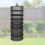 Maxbell 2ft 8 Layer Plant Hanging Dry Mesh Net Lightweight with Carry Bag Breathable Black