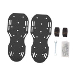 Maxbell Yard Aerator Shoes Adjustable Strap Nails Lawn Sandals for Yard Patio Gardens Black