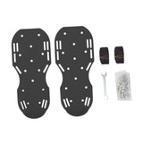 Maxbell Yard Aerator Shoes Adjustable Strap Nails Lawn Sandals for Yard Patio Gardens Black