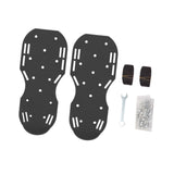 Maxbell Yard Aerator Shoes Adjustable Strap Nails Lawn Sandals for Yard Patio Gardens Black