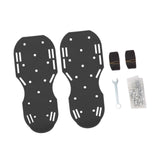 Maxbell Yard Aerator Shoes Adjustable Strap Nails Lawn Sandals for Yard Patio Gardens Black