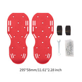 Maxbell Maxbell Yard Aerator Shoes Adjustable Strap Nails Lawn Sandals for Yard Patio Gardens Red