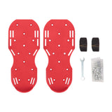 Maxbell Maxbell Yard Aerator Shoes Adjustable Strap Nails Lawn Sandals for Yard Patio Gardens Red