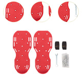 Maxbell Maxbell Yard Aerator Shoes Adjustable Strap Nails Lawn Sandals for Yard Patio Gardens Red