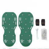 Maxbell Yard Aerator Shoes Adjustable Strap Nails Lawn Sandals for Yard Patio Gardens Green