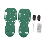 Maxbell Yard Aerator Shoes Adjustable Strap Nails Lawn Sandals for Yard Patio Gardens Green