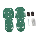 Maxbell Yard Aerator Shoes Adjustable Strap Nails Lawn Sandals for Yard Patio Gardens Green