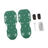 Maxbell Yard Aerator Shoes Adjustable Strap Nails Lawn Sandals for Yard Patio Gardens Green