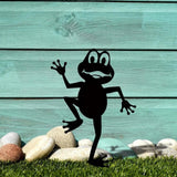 Maxbell Frog Ornament Artwork Garden Art Decoration for Courtyard Yard Art Terrarium