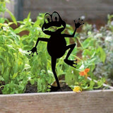 Maxbell Frog Ornament Artwork Garden Art Decoration for Courtyard Yard Art Terrarium