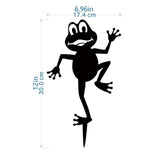Maxbell Frog Ornament Artwork Garden Art Decoration for Courtyard Yard Art Terrarium