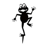 Maxbell Frog Ornament Artwork Garden Art Decoration for Courtyard Yard Art Terrarium