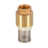 Maxbell Brass Foot Valve No Return Valve Female Thread Copper Check Valve for Garden DN20 with Mesh