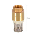 Maxbell Brass Foot Valve No Return Valve Female Thread Copper Check Valve for Garden DN20 with Mesh