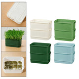 Maxbell Seed Sprouter Plate Sturdy Cat Grass Growing Tray for Greenhouse Microgreens White