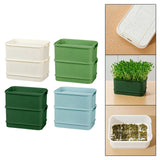 Maxbell Seed Sprouter Plate Sturdy Cat Grass Growing Tray for Greenhouse Microgreens White