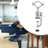 Maxbell Bench Vise Electric Drill Stand Holder Crafting Rack Small Table Clamp Vise