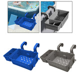 Maxbell Poolside Storage Basket above Ground Pool Basket for Pool Toys Drinks Towels Blue