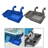 Maxbell Poolside Storage Basket above Ground Pool Basket for Pool Toys Drinks Towels Blue