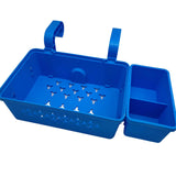 Maxbell Poolside Storage Basket above Ground Pool Basket for Pool Toys Drinks Towels Blue