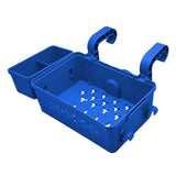 Maxbell Poolside Storage Basket above Ground Pool Basket for Pool Toys Drinks Towels Blue