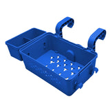 Maxbell Poolside Storage Basket above Ground Pool Basket for Pool Toys Drinks Towels Blue