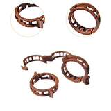 Maxbell 100 Pieces Plant Clips Flower Plant Clamp for Grape Vine Outdoor Vegetables Brown