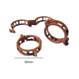 Maxbell 100 Pieces Plant Clips Flower Plant Clamp for Grape Vine Outdoor Vegetables Brown