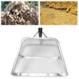 Maxbell Garden Sieve Soil Shovel Agricultural Filter Bonsai Walnuts Soil Sifter Tool 37x44cm Mesh 0.4cm