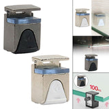 Maxbell Glass Clamp Cabinet Shelves Installation for Wardrobe Display Room Bookcases Silver