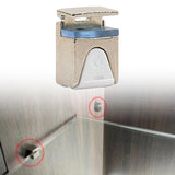 Maxbell Glass Clamp Cabinet Shelves Installation for Wardrobe Display Room Bookcases Silver
